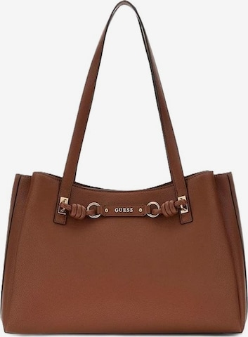Shopper di GUESS in marrone: frontale