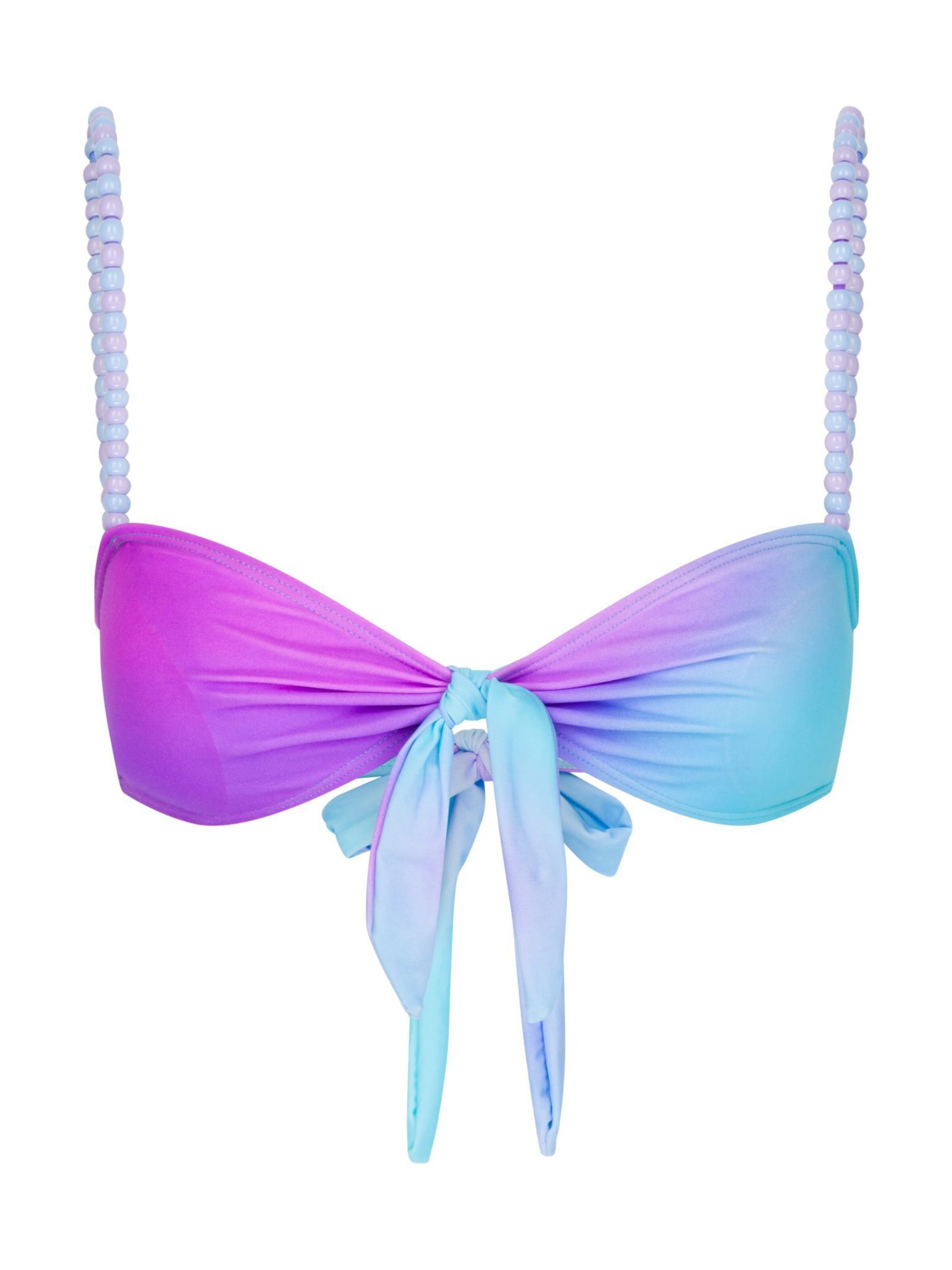 Moda Minx Bandeau Bikini top 'Club Tropicana' in Mixed colours: front