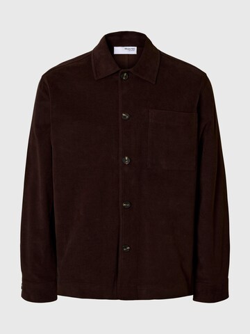 Veste mi-saison SELECTED en marron