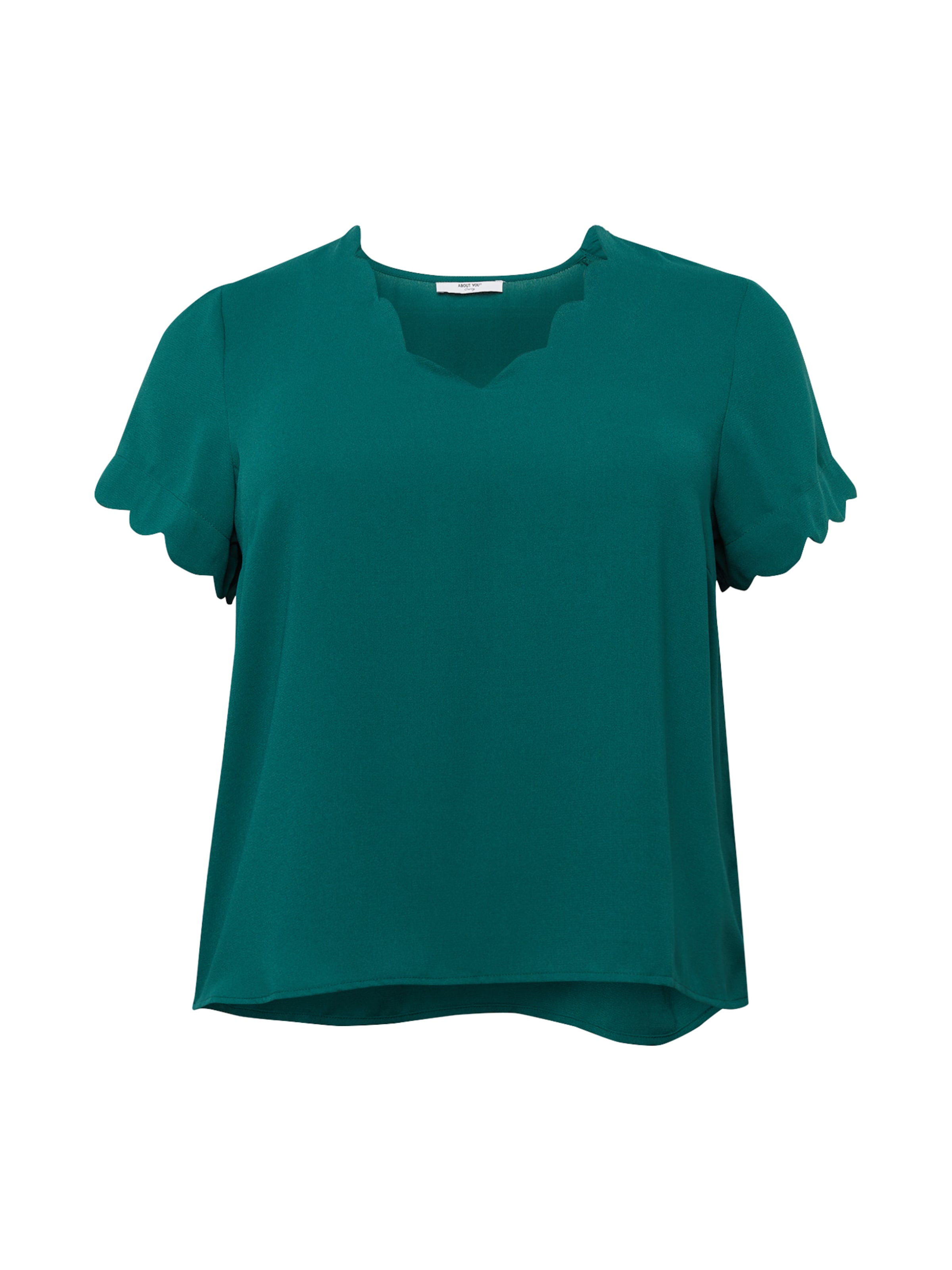 ABOUT YOU Curvy Μπλουζάκι 'Fotini' σε πράσινο: μπροστά