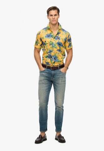Superdry Comfort fit Overhemd in Geel