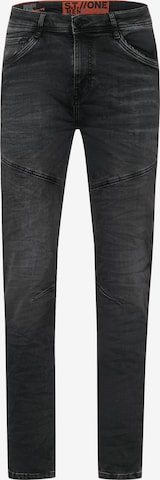 Street One MEN Regular Jeans in Black: front