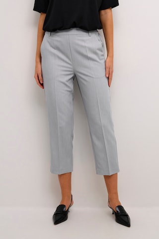 Kaffe Regular Trousers with creases 'Sakura' in Grey: front
