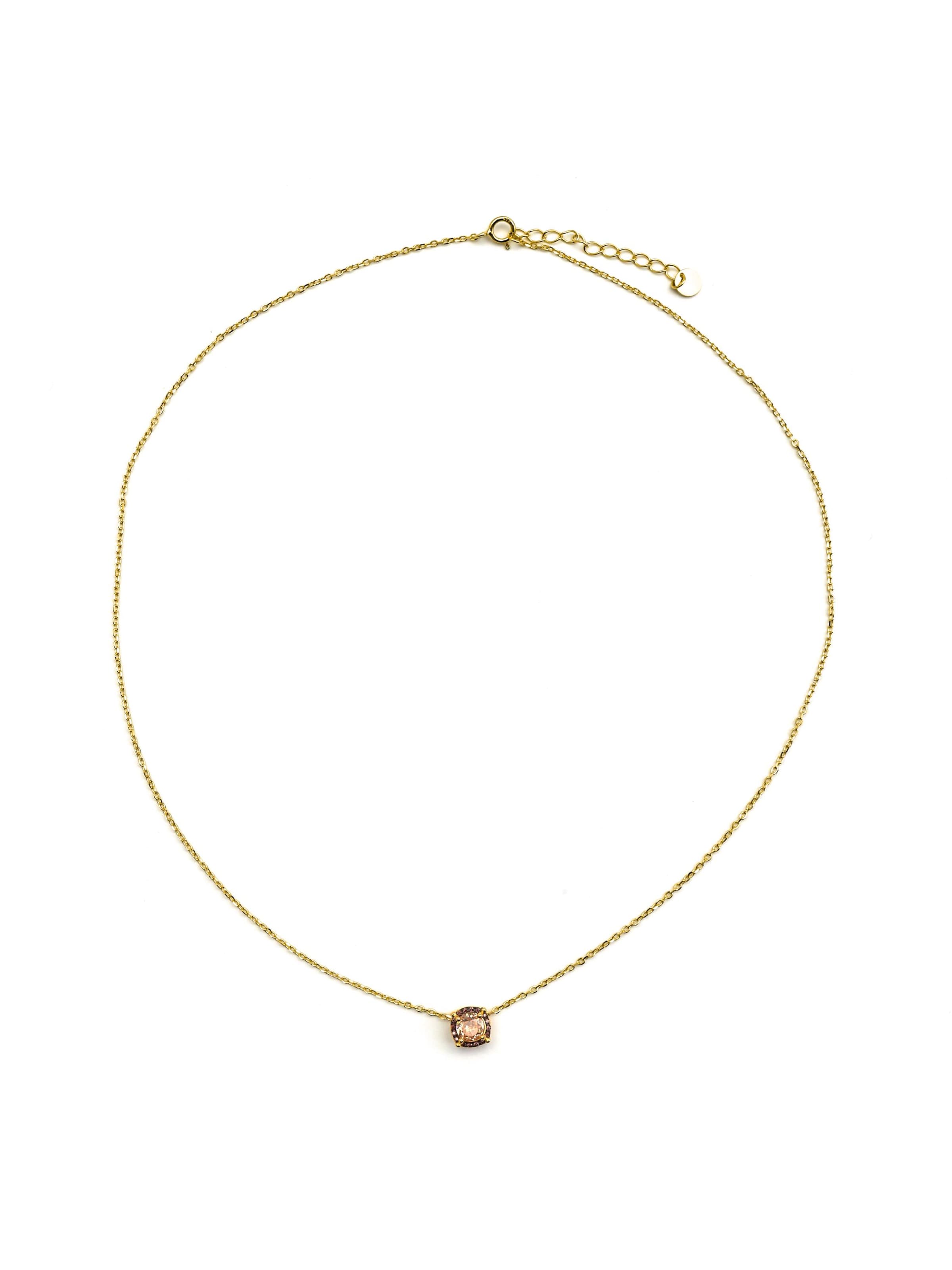 Luxenter - Cadena 'LEHAK' en marrón: frente