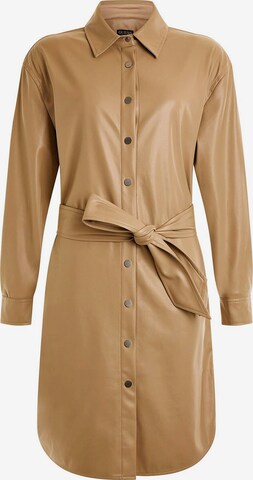 GUESS Shirt Dress in Brown: front