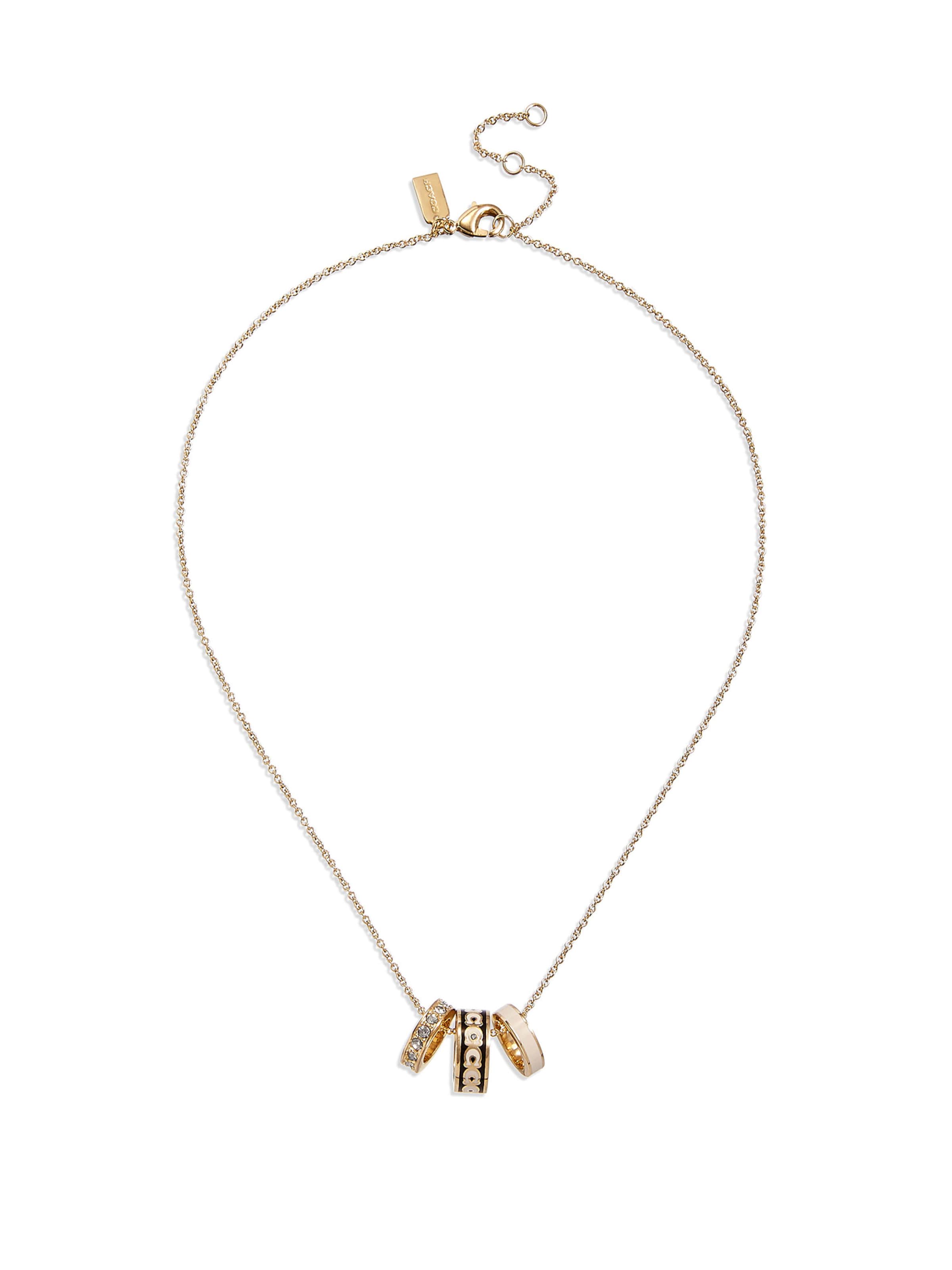 COACH Łańcuszek w kolorze kremowy / złoty / czarnym, Podgląd produktu