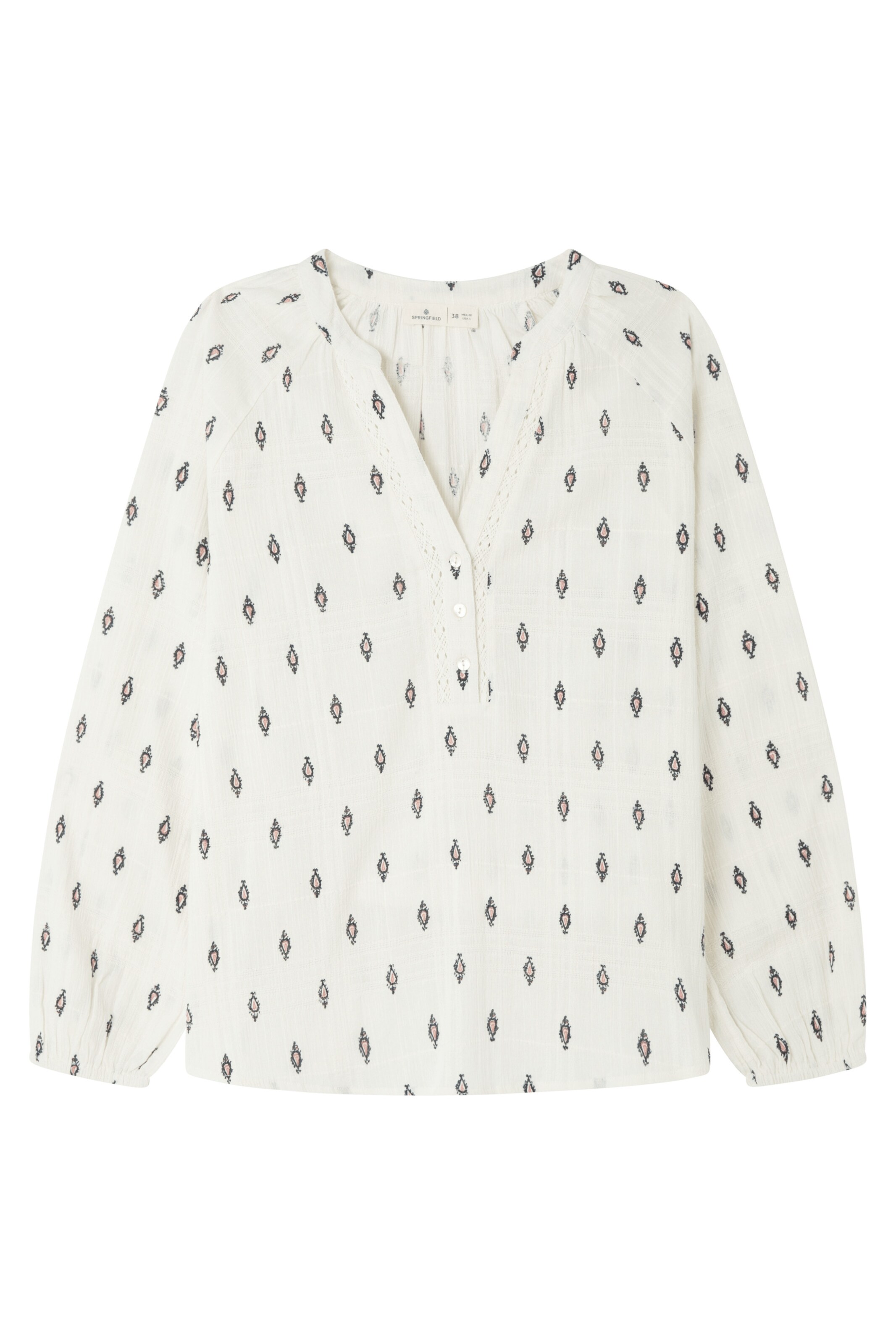 Springfield Blouse in Beige: voorkant