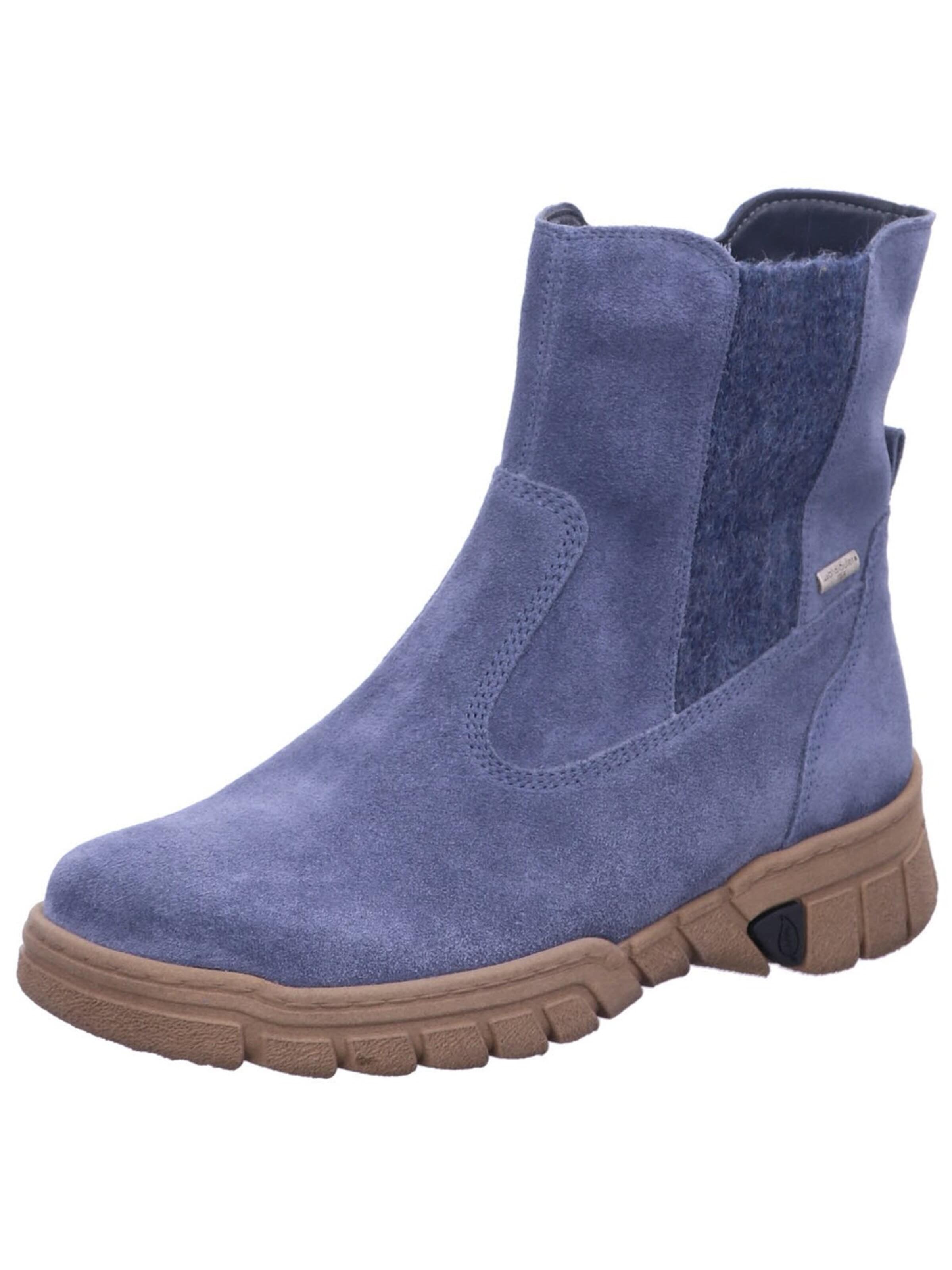 Boots 'Stiefel Damen 904981-195 206 Echtleder in blau' WALDLÄUFER en bleu : devant