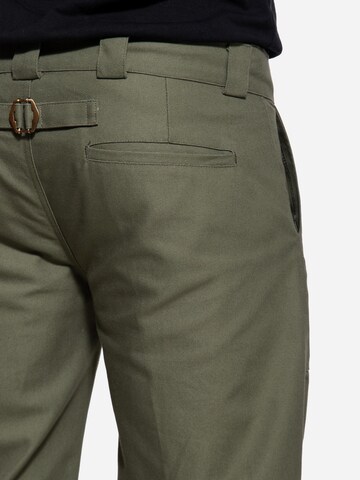 King Kerosin Regular Chino Pants in Green