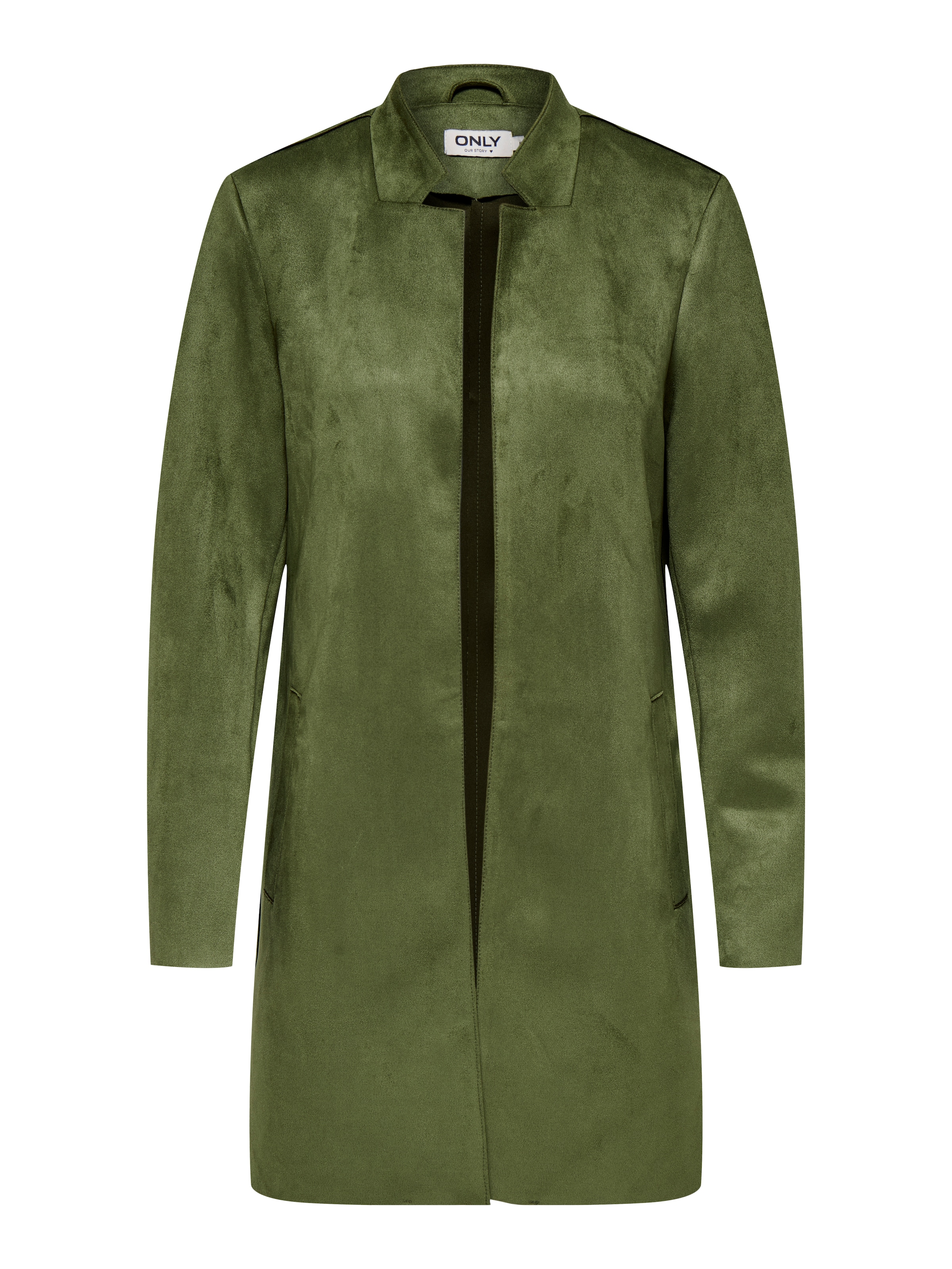 ONLY Демисезонное пальто 'ONLSoho' в Зеленый: спереди