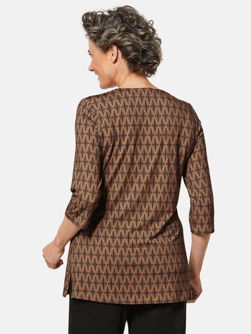 Goldner Bluse in Braun