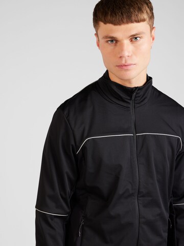 Rukka Athletic Zip-Up Hoodie 'METVIKO' in Black