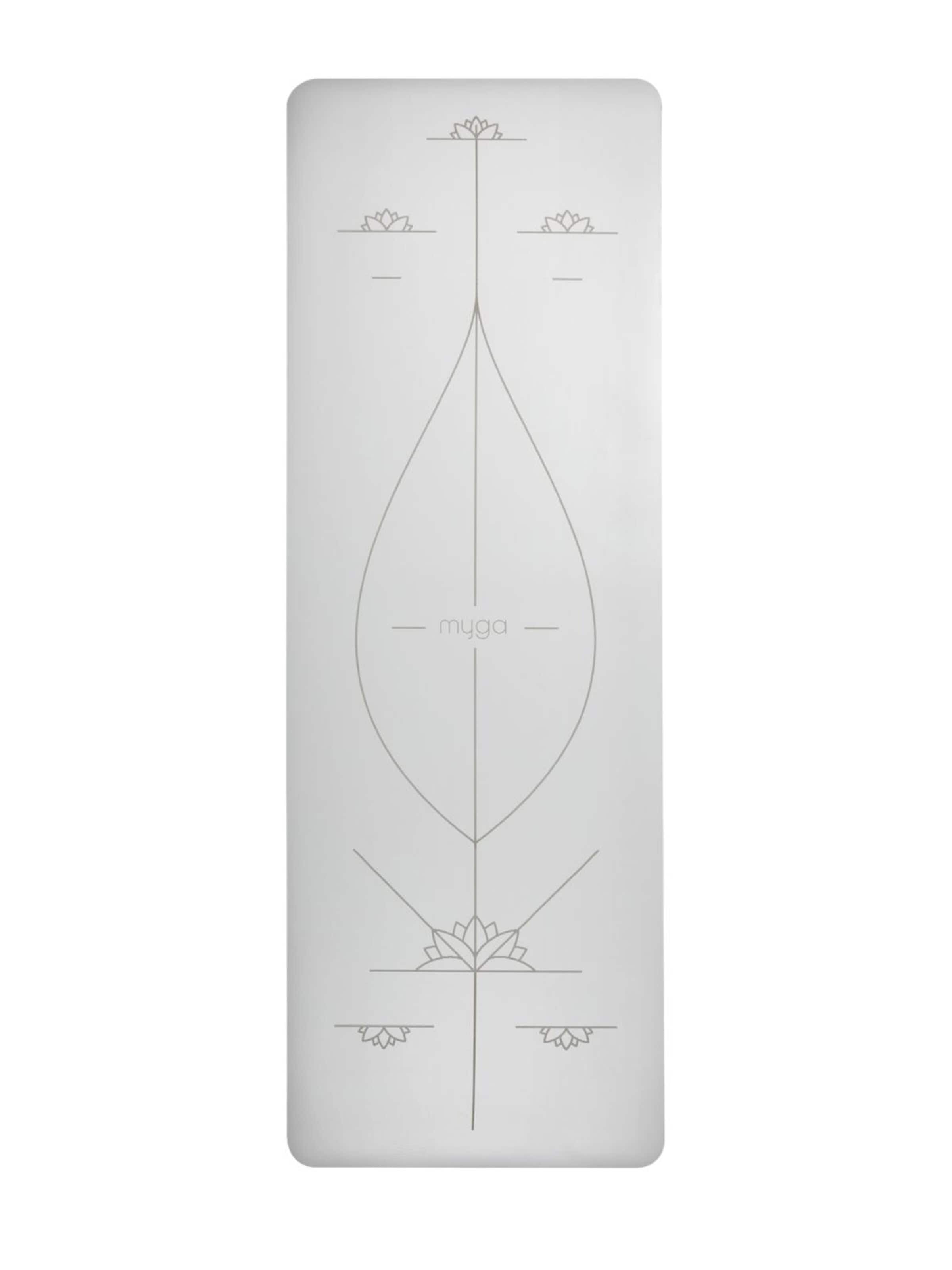 myga Mat 'Yoga Ausrichtungs-Matte' in Grey: front