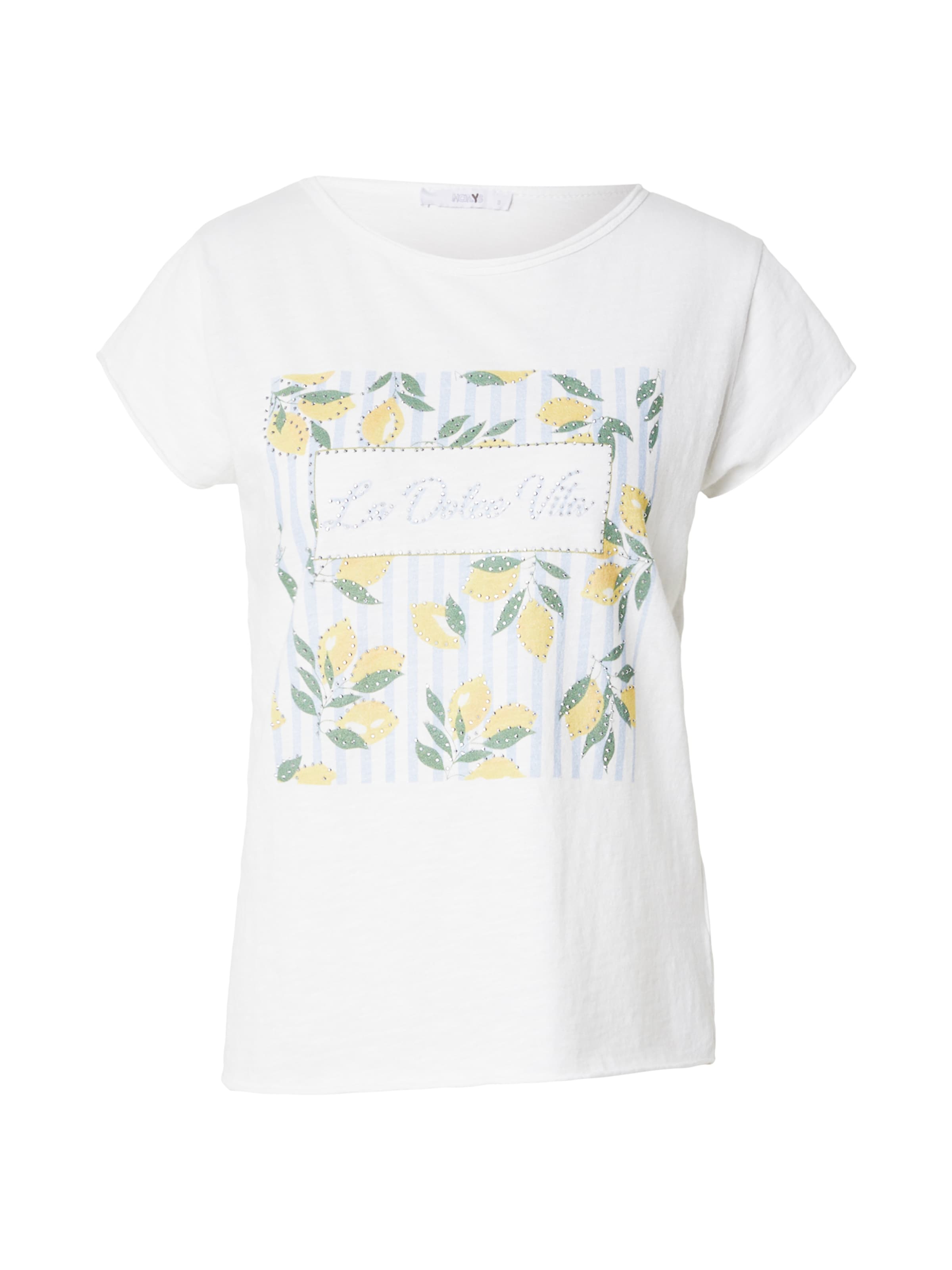 Hailys - Camisa 'Sv44enja' em branco: frente