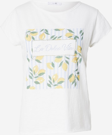 Hailys - Camisa 'Sv44enja' em branco: frente