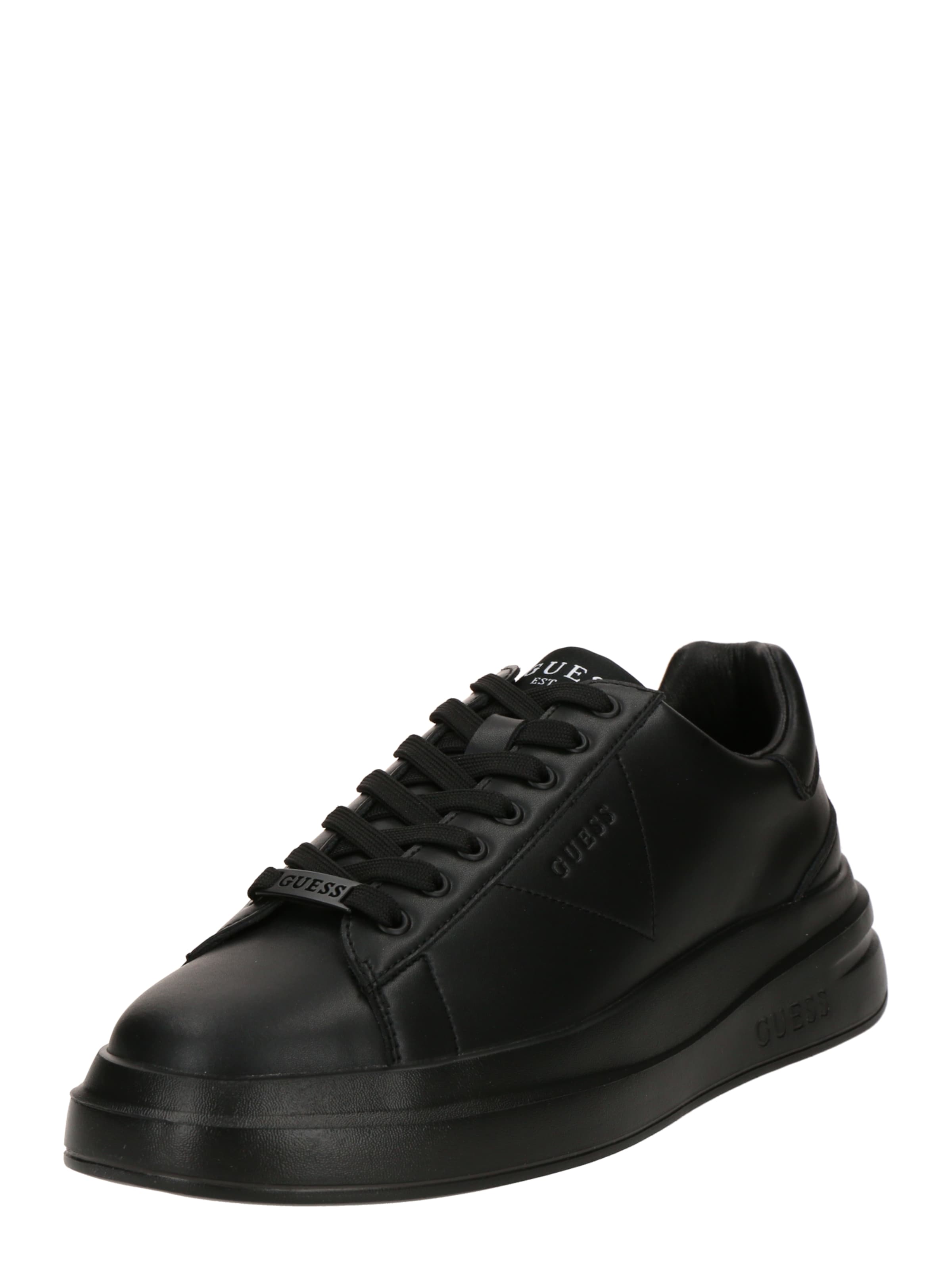 Sneaker low 'Elba' de la GUESS pe negru: față