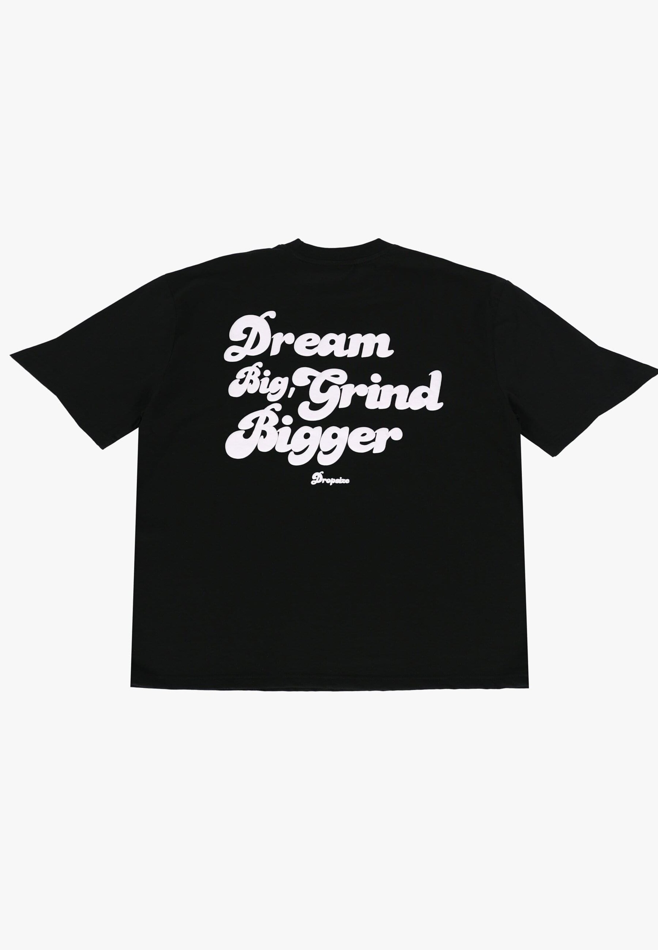 Dropsize T-Shirt 'Dream And Grind' in Schwarz