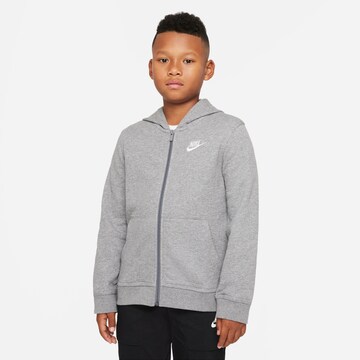 Veste de survêtement Nike Sportswear en gris : devant