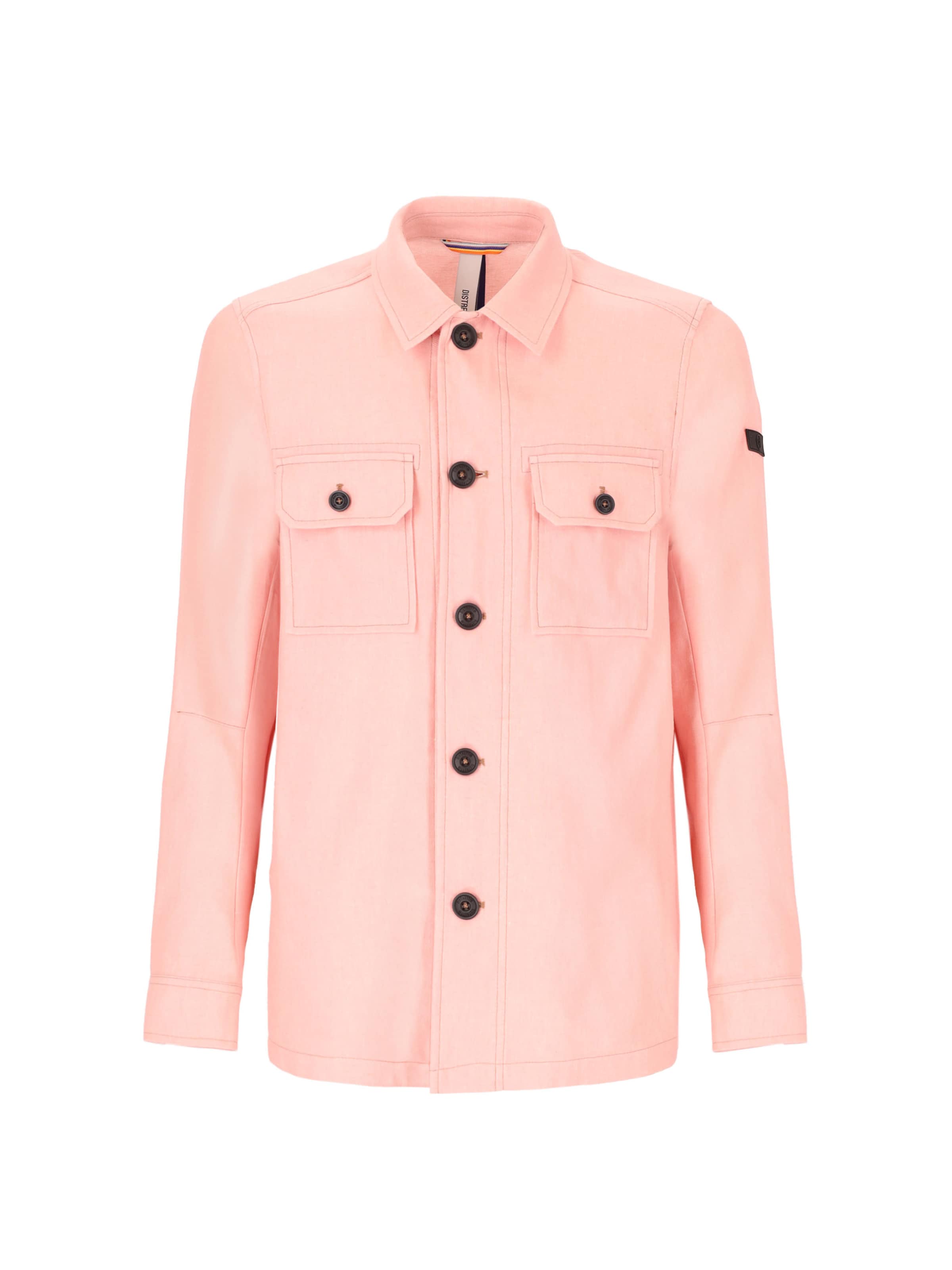 Distretto12 Regular Fit Jacke 'Bax' in Pink: Vorderseite
