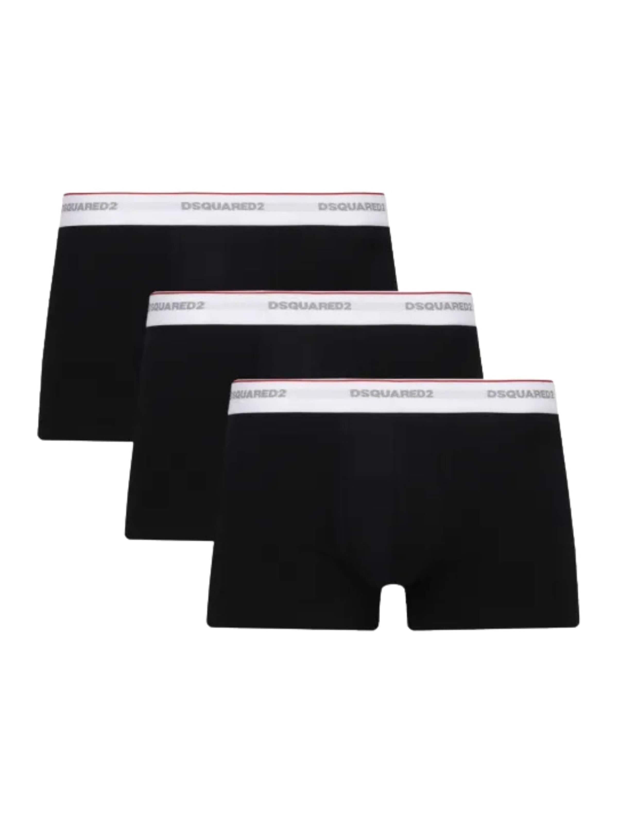 Boxers '3-pack printed boxers' DSQUARED2 en noir : devant