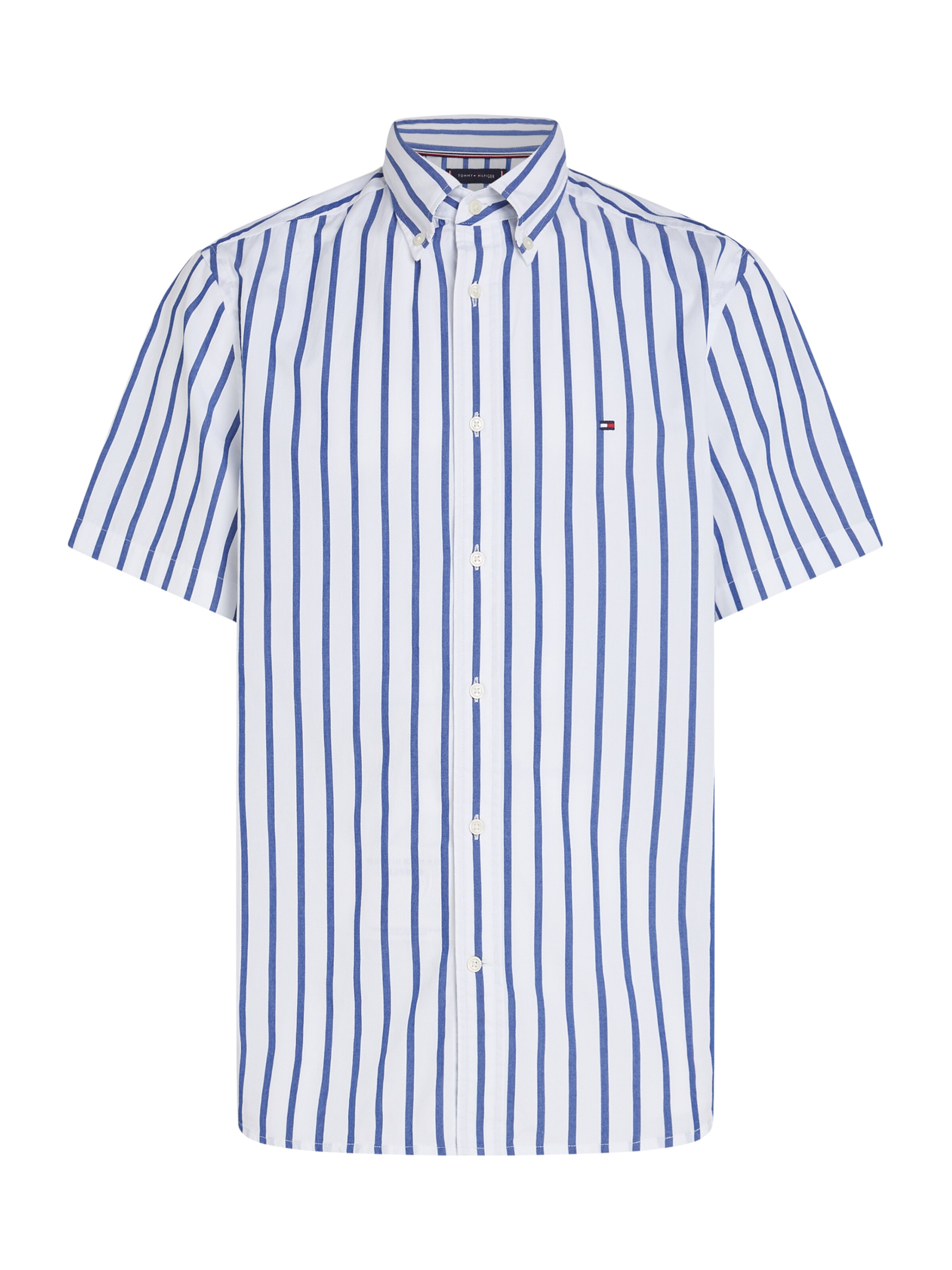 TOMMY HILFIGER Regular fit Button Up Shirt 'Flex' in Blue: front