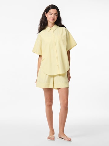 PIECES Bluse 'PCFEMME' i gul