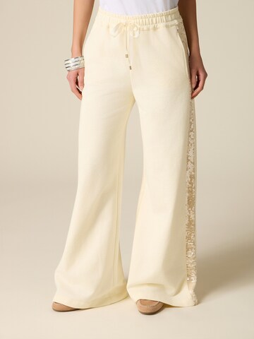 oltre - Ropa ancha Pantalón en beige