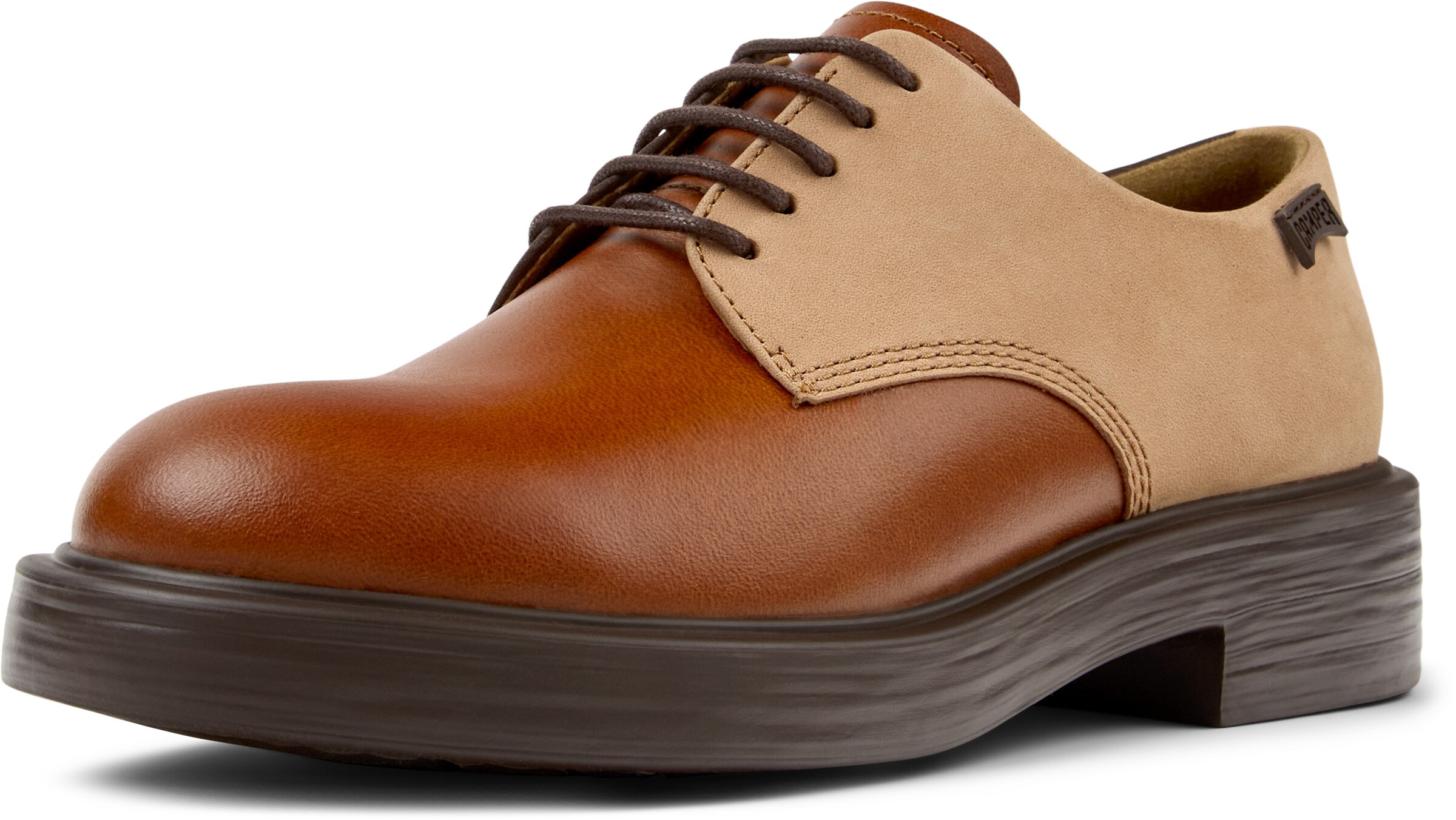 CAMPER Lace-up shoe 'Dean' in Brown: front
