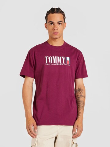 Tommy Jeans T-Shirt in Lila: Vorderseite