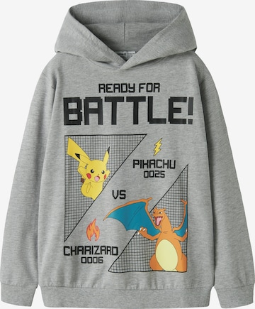 Felpa 'NKMJOL POKEMON' di NAME IT in grigio: frontale