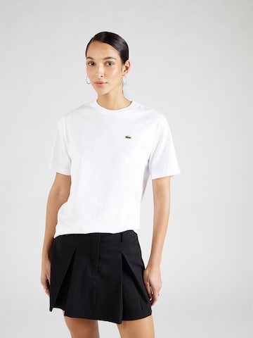 LACOSTE Футболка в Белый: спереди