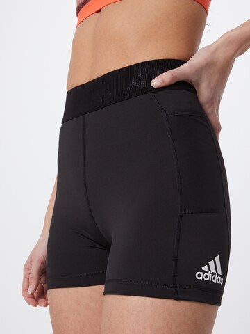 ADIDAS SPORTSWEAR Skinny Sportshorts in Schwarz