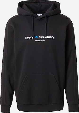 ADIDAS ORIGINALS Sweatshirt in Black: front