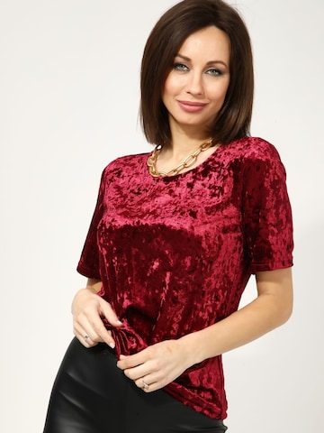 Awesome Apparel Blouse in Roze: voorkant