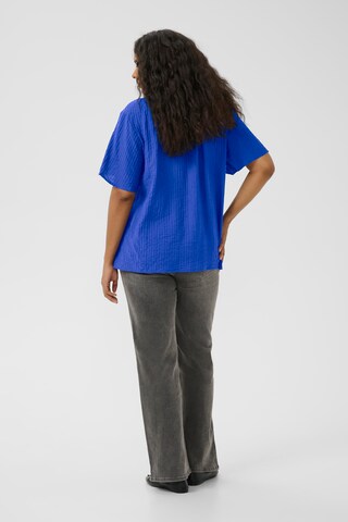 Chemisier 'Lisana' KAFFE CURVE en bleu