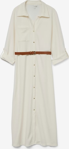 VERO MODA - Vestido camisero 'VMBecca' en blanco: frente