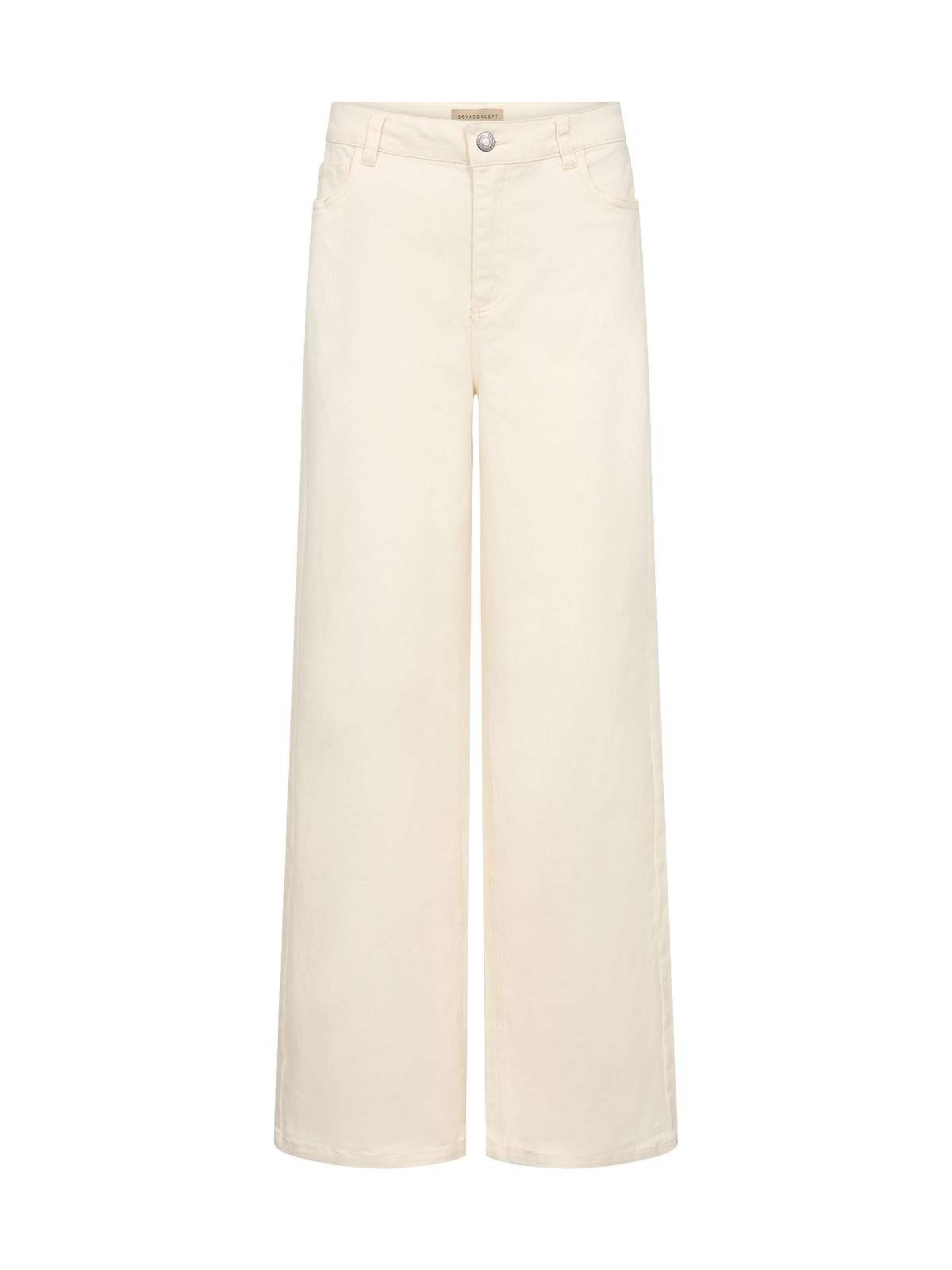 Soyaconcept Regular Trousers 'Soyaconcept Bess 2-B cream' in Beige