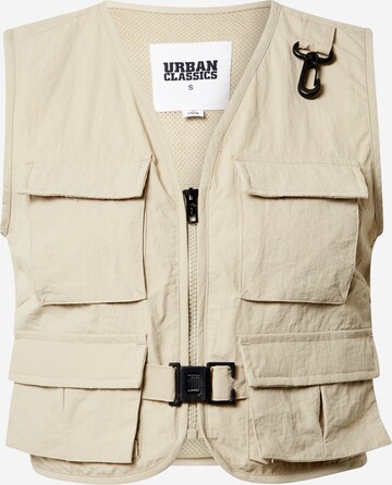 Gilet Urban Classics en beige : devant