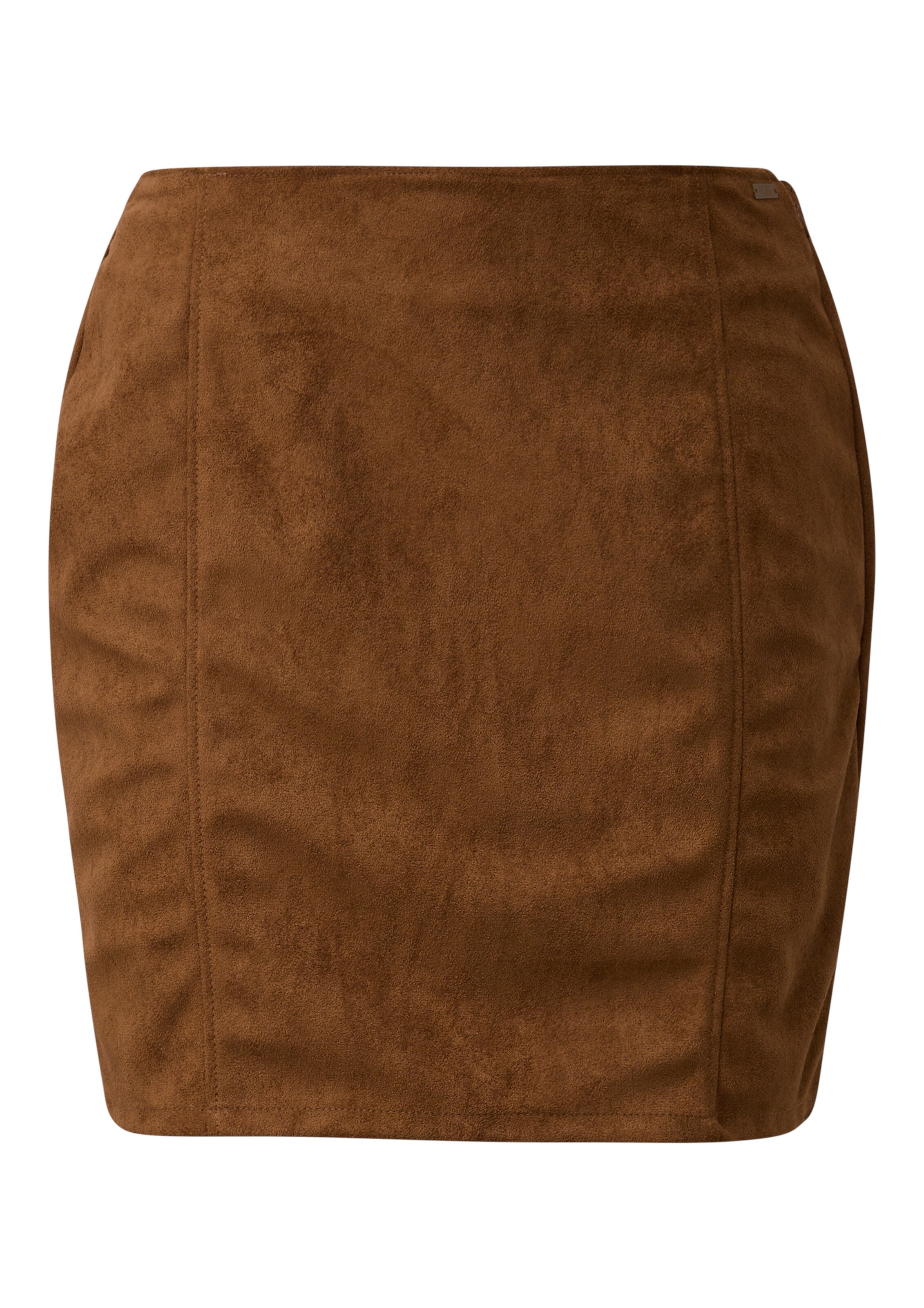 QS Skirt in Brown: front