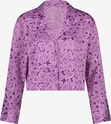 Hunkemöller Pajama Shirt in Purple: front