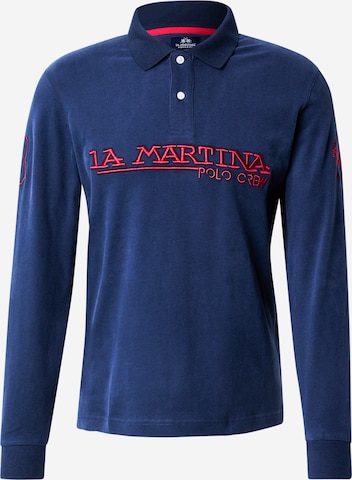 Maglietta di La Martina in blu: frontale