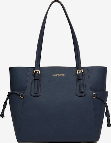 Borsa a mano 'Voyager Large East-West Tote' di Michael Kors in blu: frontale