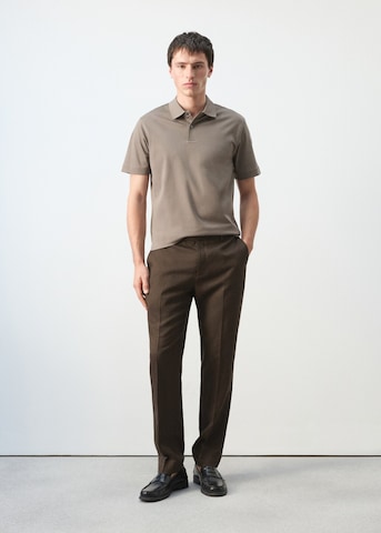 MANGO MAN Poloshirt 'bellowp' in Braun