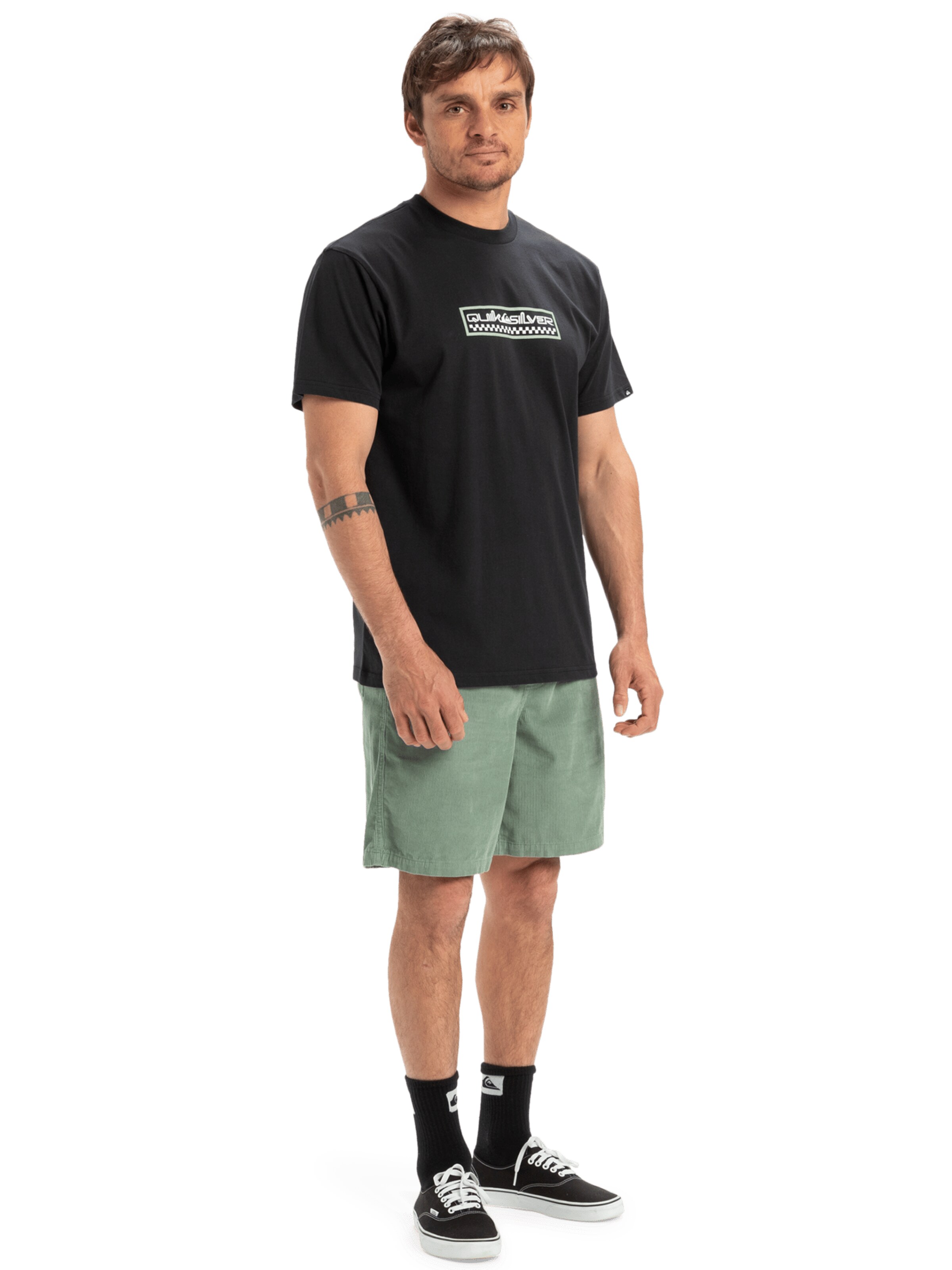 QUIKSILVER Shirt 'Ev Sun Dagger' in Black