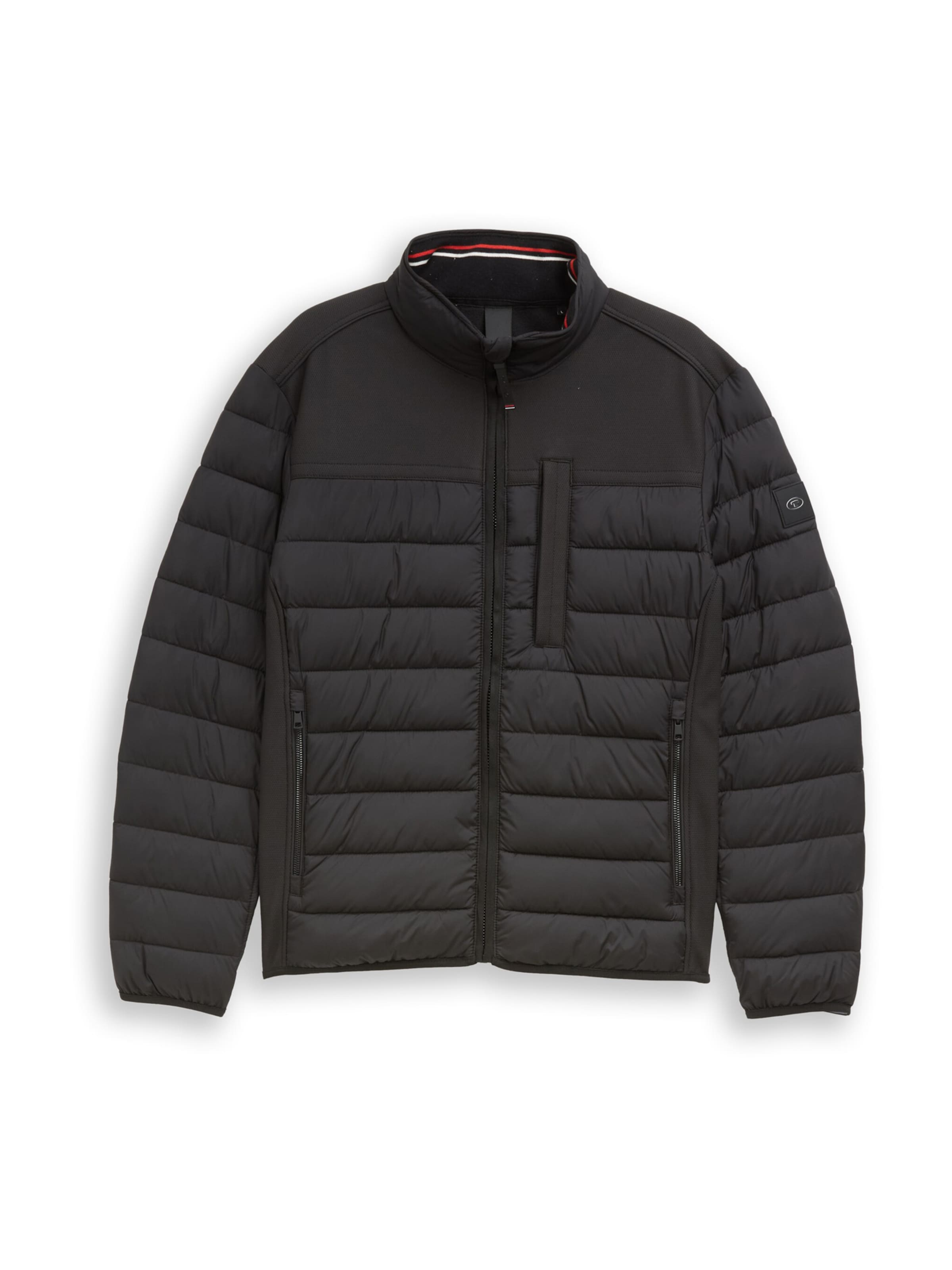 TOM TAILOR Between-Season Jacket in Black: front