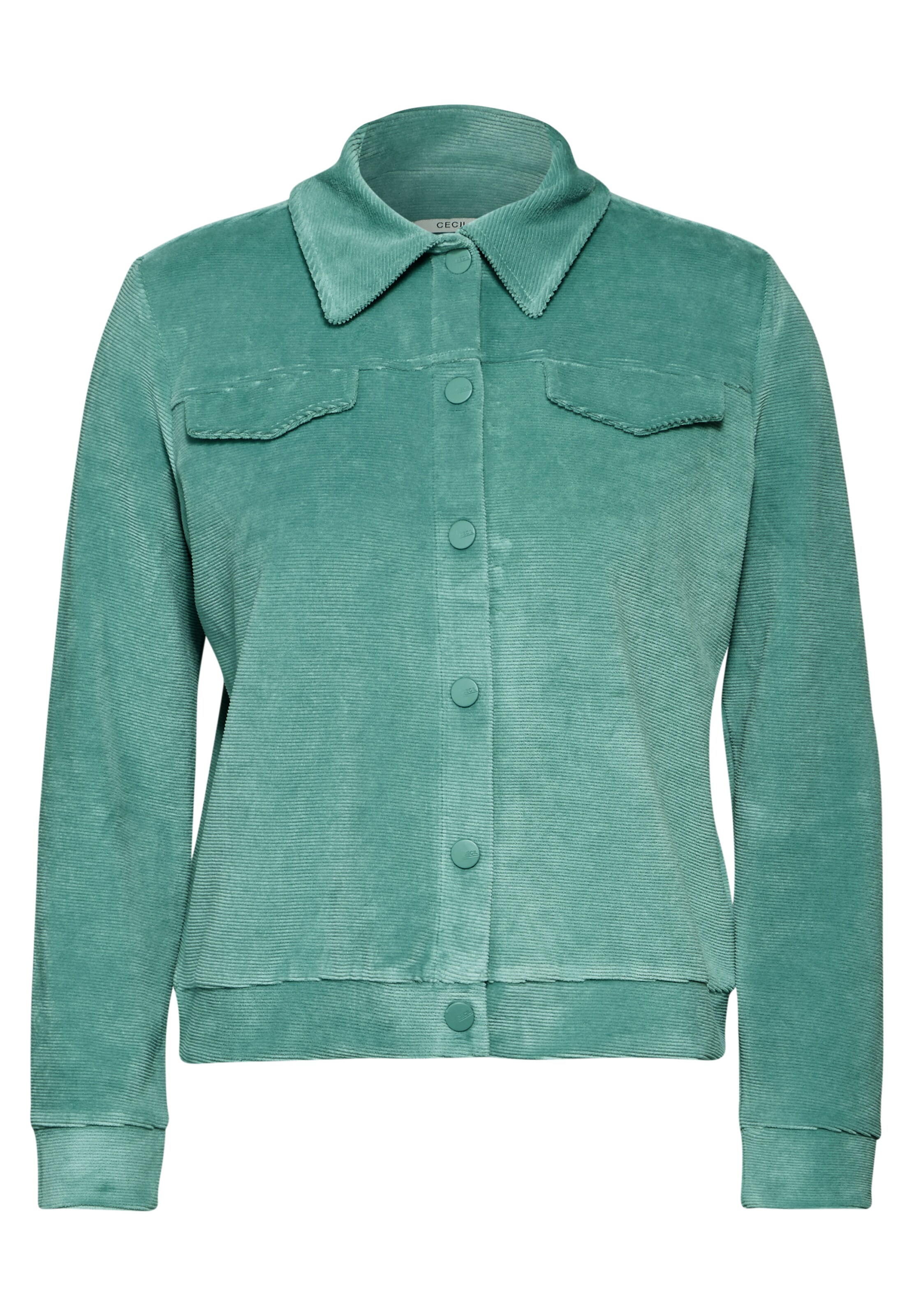 CECIL Between-Season Jacket in Green: front