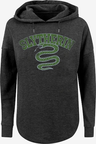 F4NT4STIC Sweatshirt 'Harry Potter Slytherin Sport Emblem' in Grijs: voorkant