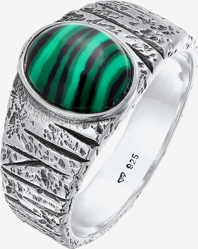 Žiedas iš KUZZOI, spalva – žalia / sidabrinė, Prekių apžvalga