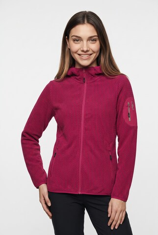 CMP Athletic Fleece Jacket in Pink: front