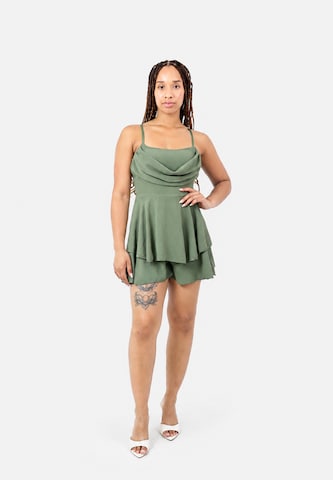Tuta jumpsuit di Elara in verde